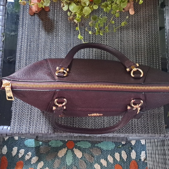 COACH Prairie Oxblood/Burgundy/Maroon Satchel/ Crossbody Like New Excellent Cond - Picture 5 of 14
